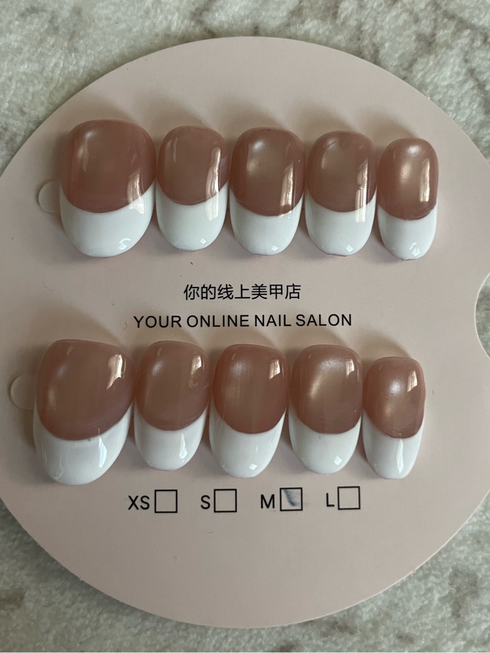 5 for $20! High Quality Press-On Nails in size medium